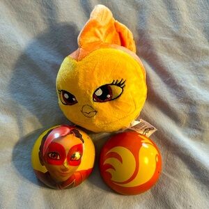 Miraculous Miraball Rooster Bold Ornament with Orikko Kwami Plush